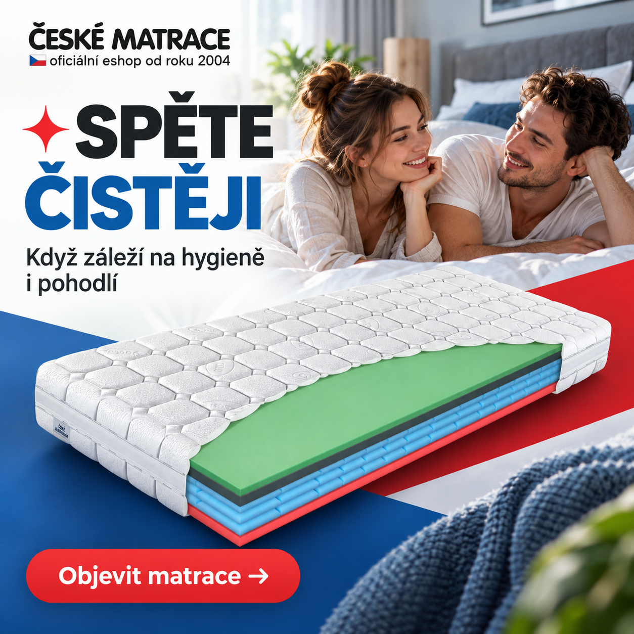 Spěte čistěji: matrace pro pohodlné a hygienické lůžko