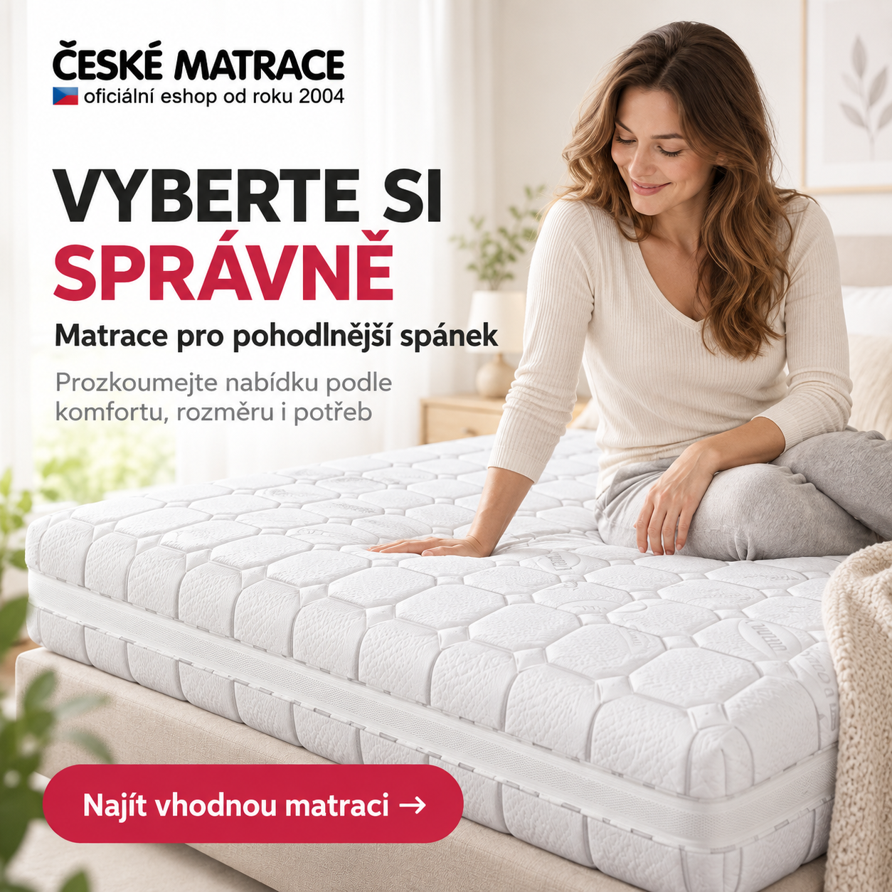 Vyberte si správně: matrace podle komfortu, rozměru a potřeb