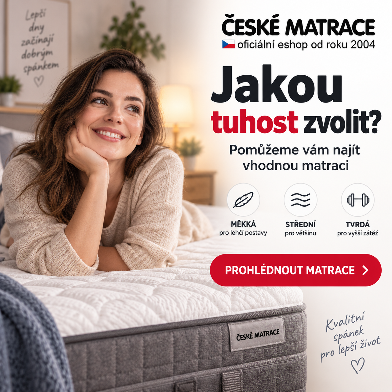 Jakou tuhost zvolit: měkká, střední nebo tvrdá matrace