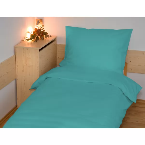 Brotex Povlečení bavlna UNI tyrkysové 140 x 200 Zipový uzávěr