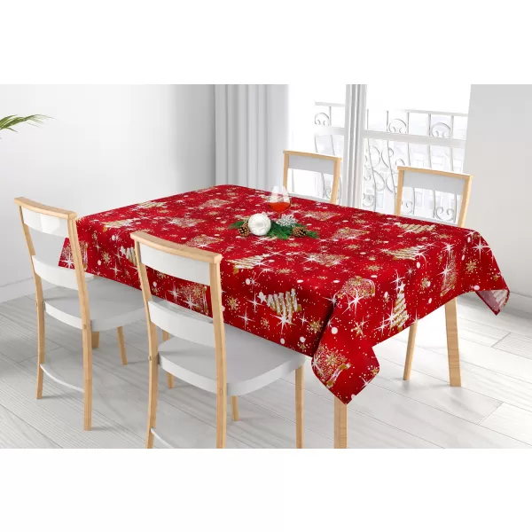 Brotex Vánoční ubrus stromek zlatý 120 x 140