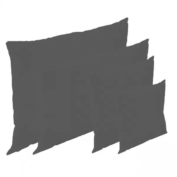 Brotex Bavlněný povlak na polštář antracitový 70 x 90 Zipový uzávěr