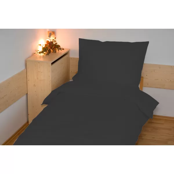 Brotex Povlečení bavlna UNI antracitové 140 x 200 Zipový uzávěr