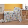 Brotex Krepové dětské povlečení do malé postýlky Městečko 90 x 135 Zipový uzávěr