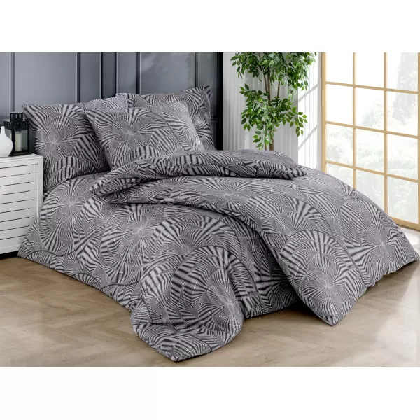 Brotex Saténový povlak na polštář Pandora grey 30 x 40 Zipový uzávěr