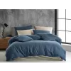 Brotex Francouzské mušelínové povlečení modré 240 x 220 Zipový uzávěr