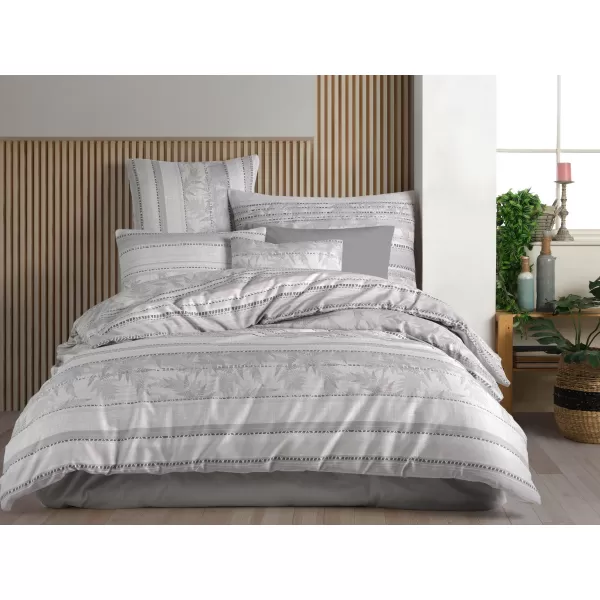 Brotex Povlečení bavlna Lionela grey 140 x 200 Zipový uzávěr