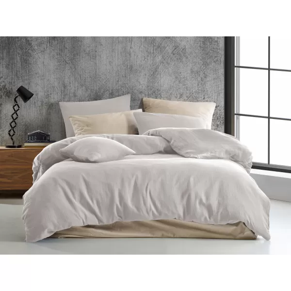 Brotex Francouzské mušelinové povlečení krémové 240 x 220 Zipový uzávěr
