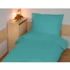 Brotex Prodloužené povlečení bavlna UNI tyrkysové 140 x 220 Zipový uzávěr