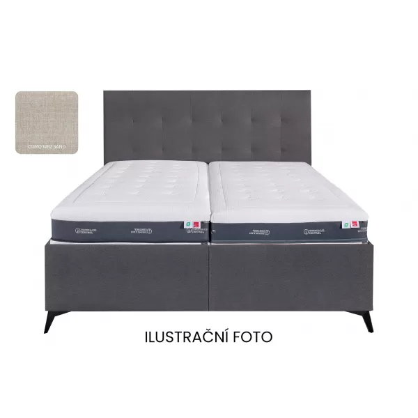 Tropico Postel VENUŠE/Dotty 135 (očalouněná zadní strana čela)/COMO WR2 Sand/nohy Star 13