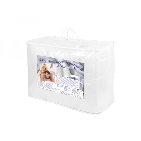 Brotex Celoroční SET prodloužená přikrývka 1100g + polštář 900g UNICO® zip