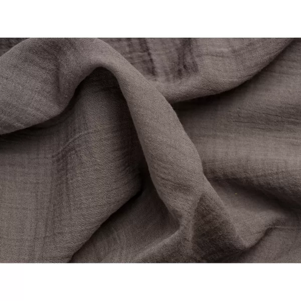 Brotex Francouzské mušelínové povlečení tmavě šedé 200 x 200 Zipový uzávěr
