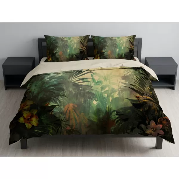 Brotex Moderní 3D povlečení Jungle 140 x 200 Zipový uzávěr