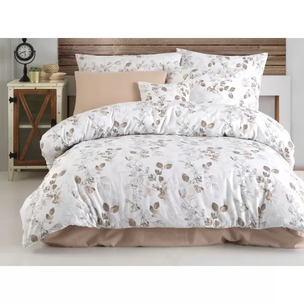 Brotex Prodloužené povlečení bavlna Adalia natur 140 x 220 Zipový uzávěr