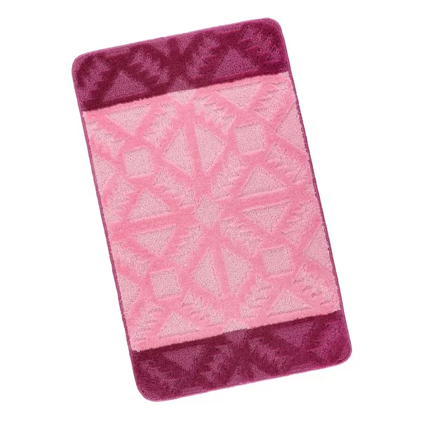 Brotex Koupelnová předložka Geometrie růžová Růžová