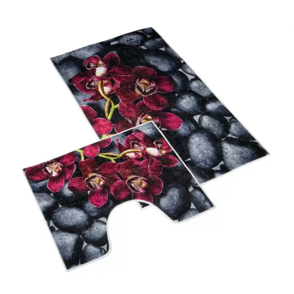 Brotex Koupelnová sada předložek 3D+60x50cm Orchidea