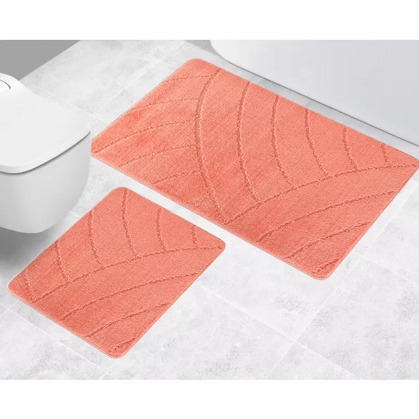 Brotex Předložka před WC Oblouky lososové Lososová