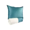 Brotex Francouzské povlečení Satén UNI DUO petrol/smetanová 220 x 200 Zipový uzávěr