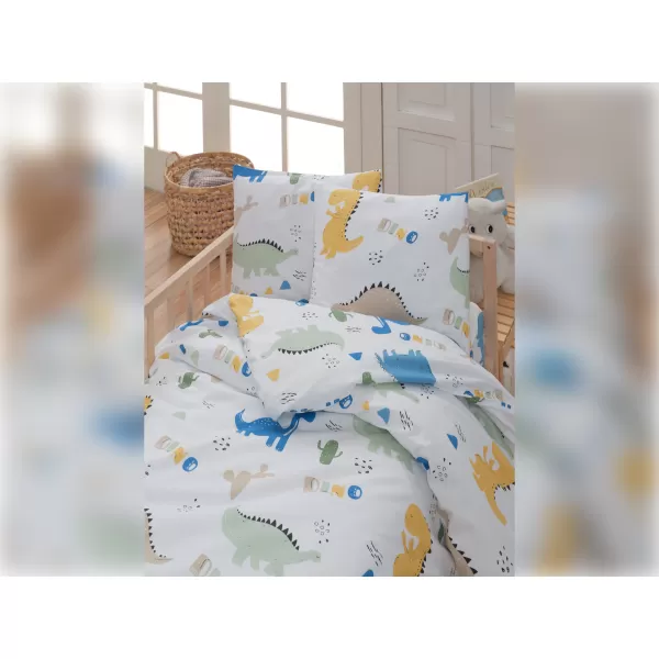Brotex Bavlněné dětské povlečení Dino 140 x 200 Zipový uzávěr