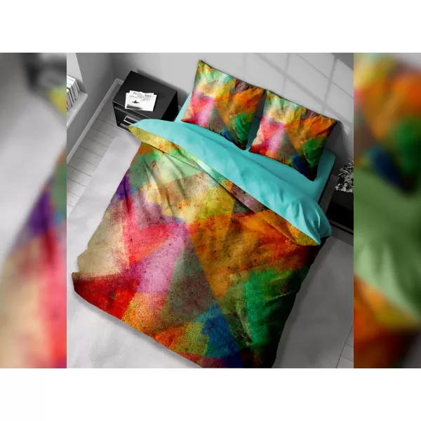 Brotex Moderní 3D povlečení Colorful 140 x 200 Zipový uzávěr
