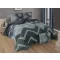 Brotex Flanelové francouzské povlečení Scandinavia green 240 x 200 Zipový uzávěr