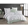 Brotex Povlečení francouzské bavlna Jessie green 200 x 200 Zipový uzávěr