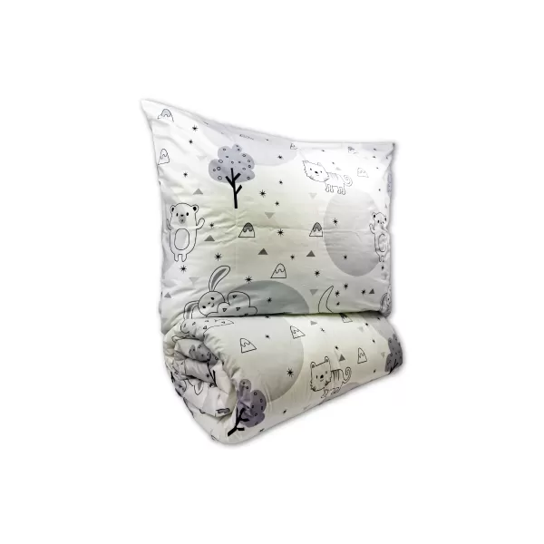 Brotex Krepové dětské povlečení Zvířátka v zahradě 140 x 200 Zipový uzávěr