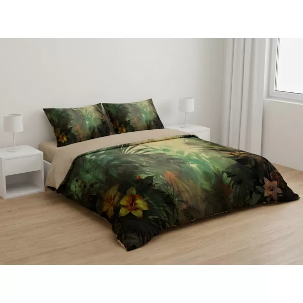 Brotex Moderní 3D povlečení Jungle 140 x 200 Zipový uzávěr