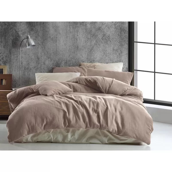 Brotex Mušelínový povlak na polštář béžový 40 x 40 Zipový uzávěr