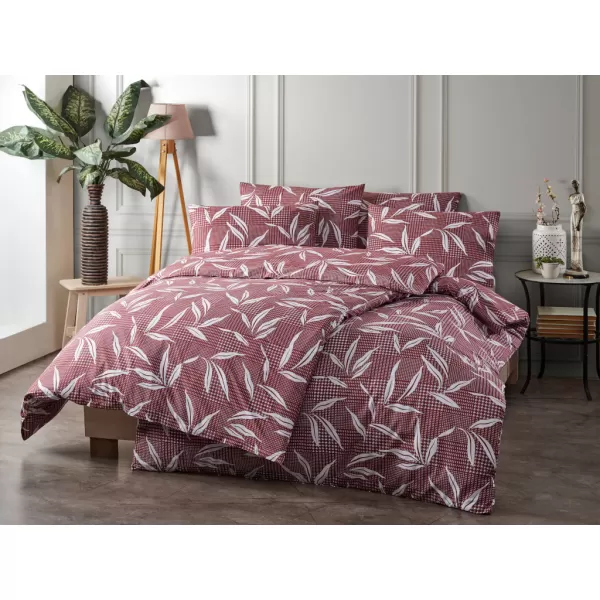 Brotex Prodloužené povlečení bavlna Patrik red 140 x 220 Zipový uzávěr