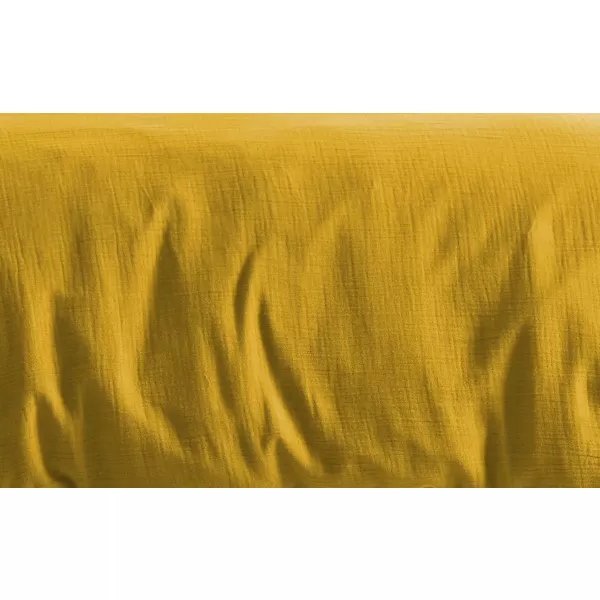 Brotex Mušelínový povlak na polštář žlutý 40 x 40 Zipový uzávěr
