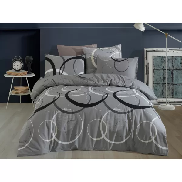 Brotex Povlečení bavlna Toronto grey 140 x 200 Zipový uzávěr