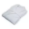 Brotex Velurový župan bílý Bílá