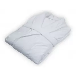 Brotex Velurový župan bílý Bílá