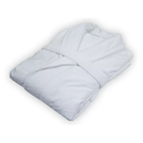 Brotex Velurový župan bílý Bílá