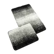 Brotex Koupelnová sada předložek SILVER+60x50cm šedá/černá
