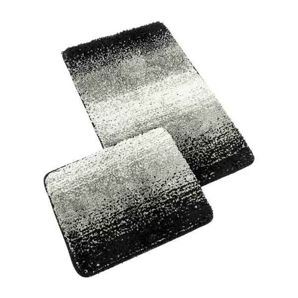 Brotex Koupelnová sada předložek SILVER+60x50cm šedá/černá