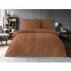 Brotex Luxusní žakárové povlečení listy hnědé 140 x 200 Zipový uzávěr
