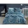 Brotex Prodloužené povlečení bavlna Toronto blue 140 x 220 Zipový uzávěr