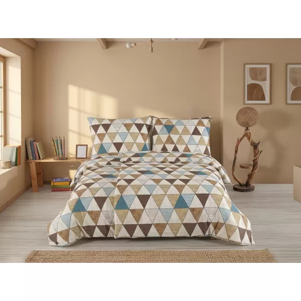 Brotex Prodloužené povlečení krep Virginia 140 x 220 Zipový uzávěr