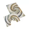Brotex Koupelnová sada předložek 3D+60x50cm Oblázky béžové Béžová