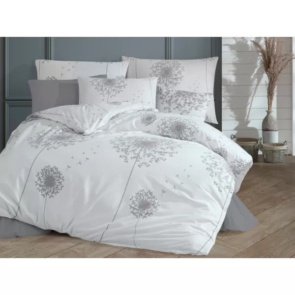 Brotex Prodloužené povlečení bavlna Francis white 140 x 220 Zipový uzávěr