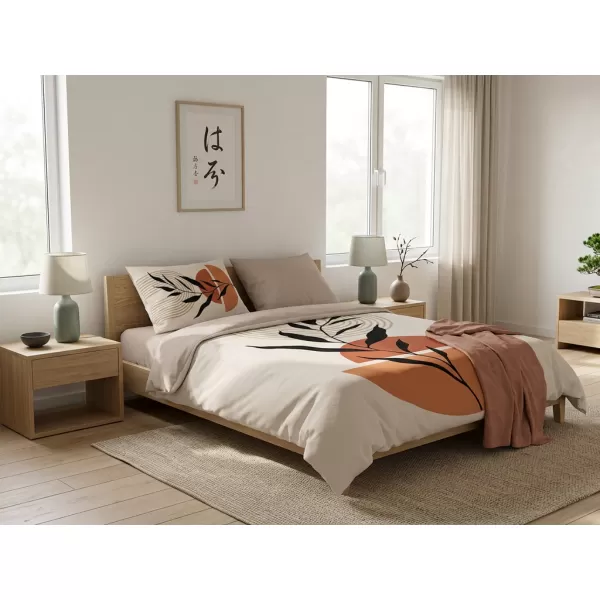 Brotex Moderní 3D povlečení Sunrise 140 x 200 Zipový uzávěr