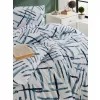 Brotex Flanelové francouzské povlečení Orlex blue 200 x 200 Zipový uzávěr