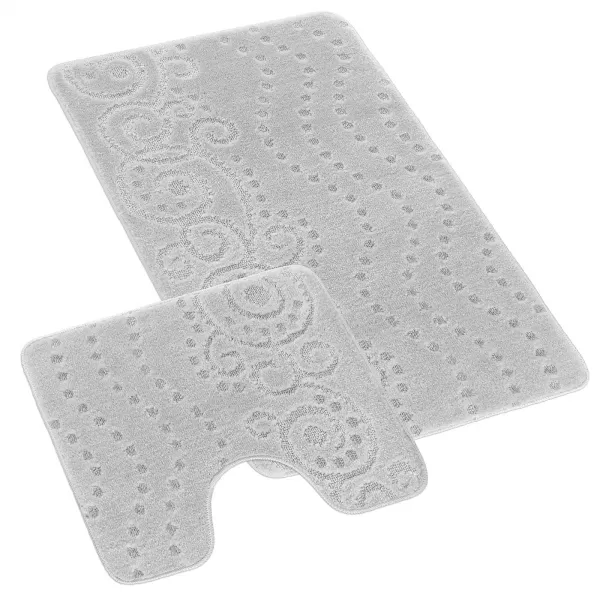 Brotex Koupelnová předložka Ornament šedý Šedá