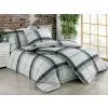 Brotex Prodloužené povlečení bavlna Tailor grey 140 x 220 Zipový uzávěr