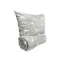 Brotex Flanelové francouzské povlečení Escama grey 200 x 200 Zipový uzávěr