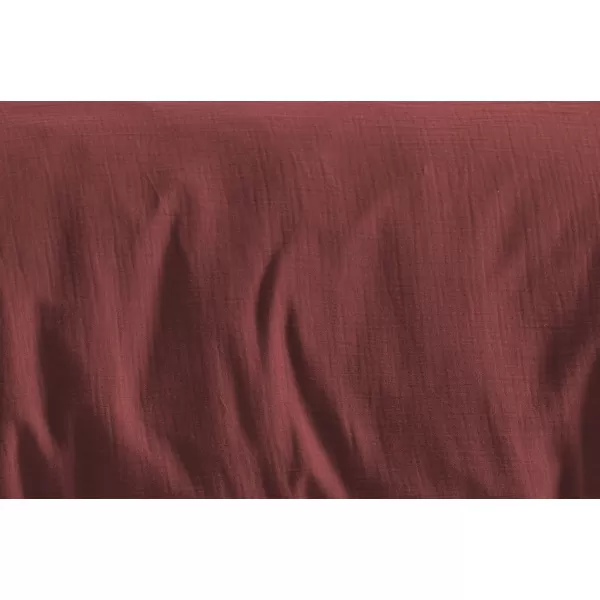 Brotex Mušelínové povlečení vínové 140 x 200 Zipový uzávěr