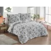 Brotex Prodloužené povlečení bavlna Olivie blue 140 x 220 Zipový uzávěr