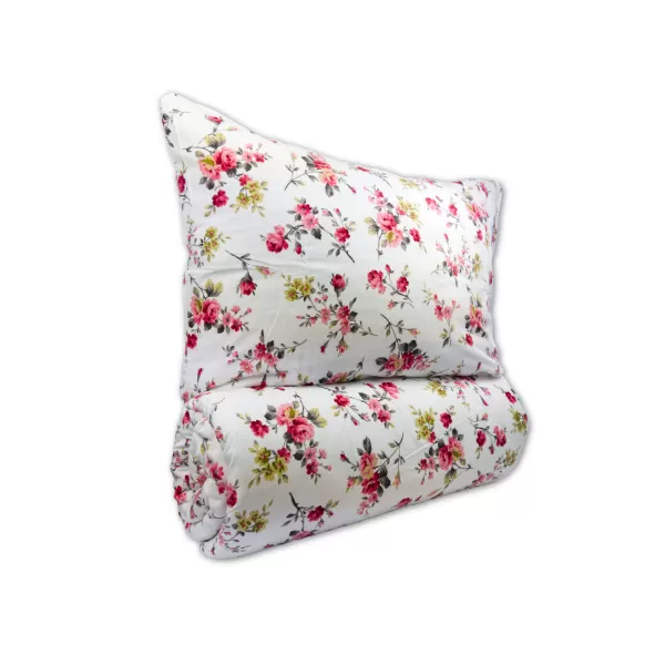 Brotex Povlečení francouzské bavlna Rosario red 200 x 200 Zipový uzávěr